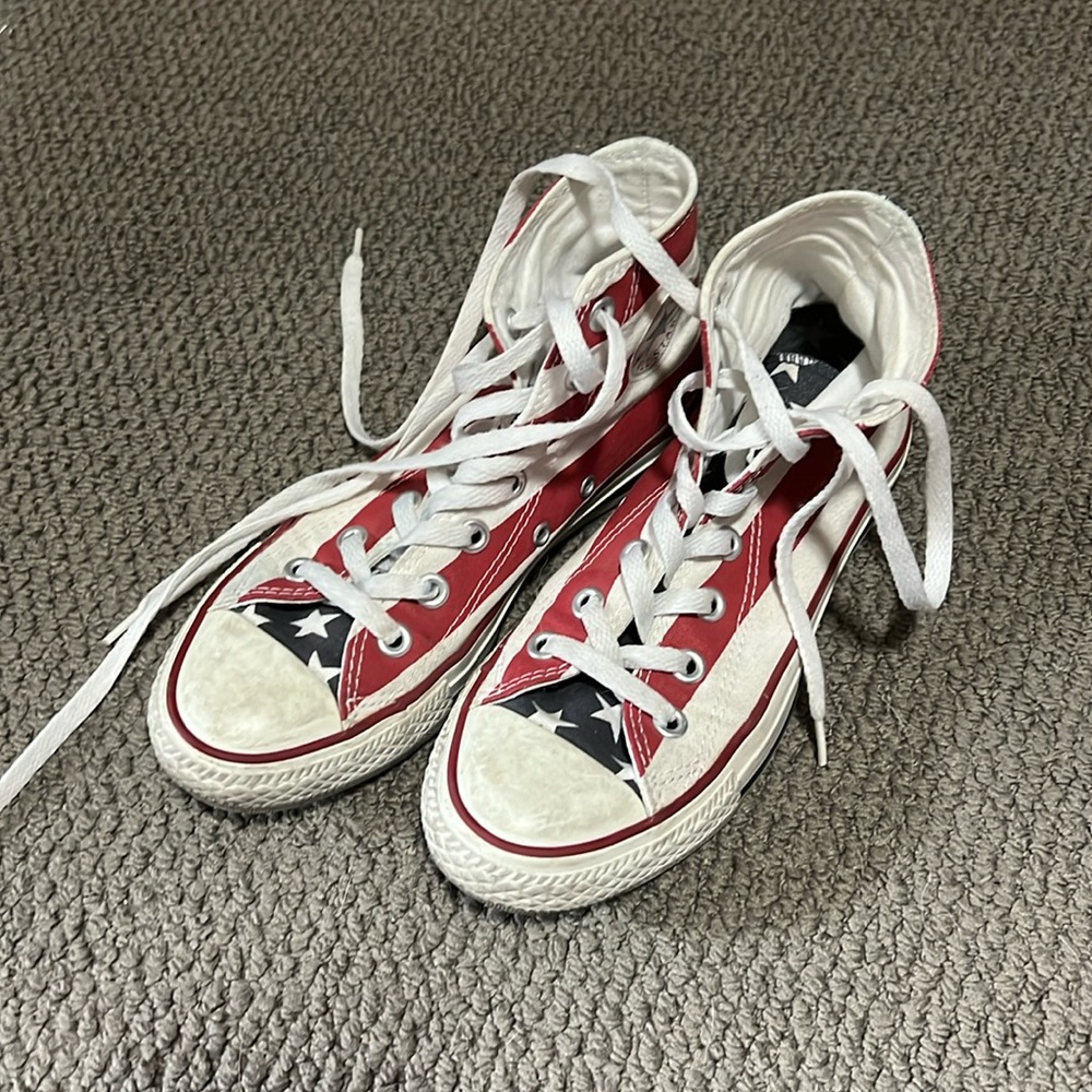 Us flag converse